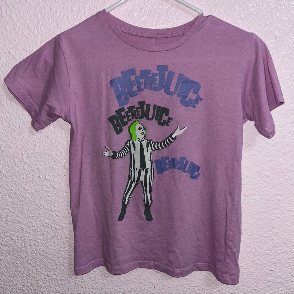 Beetlejuice Kids Purple T-Shirt